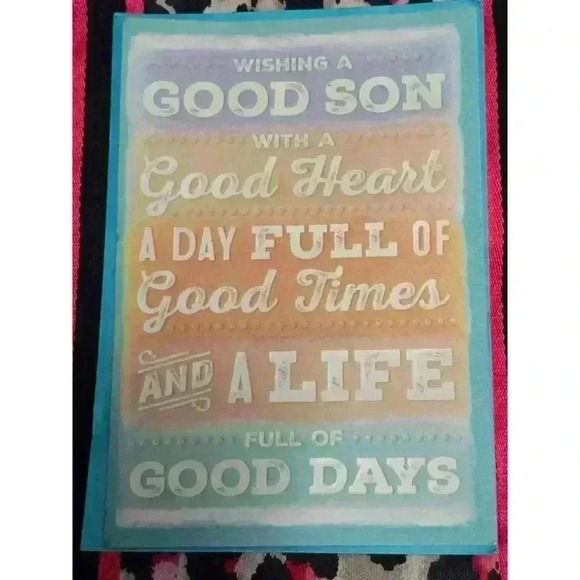 Hallmark Birthday Card‎ for Son Blue - Picture 1 of 3